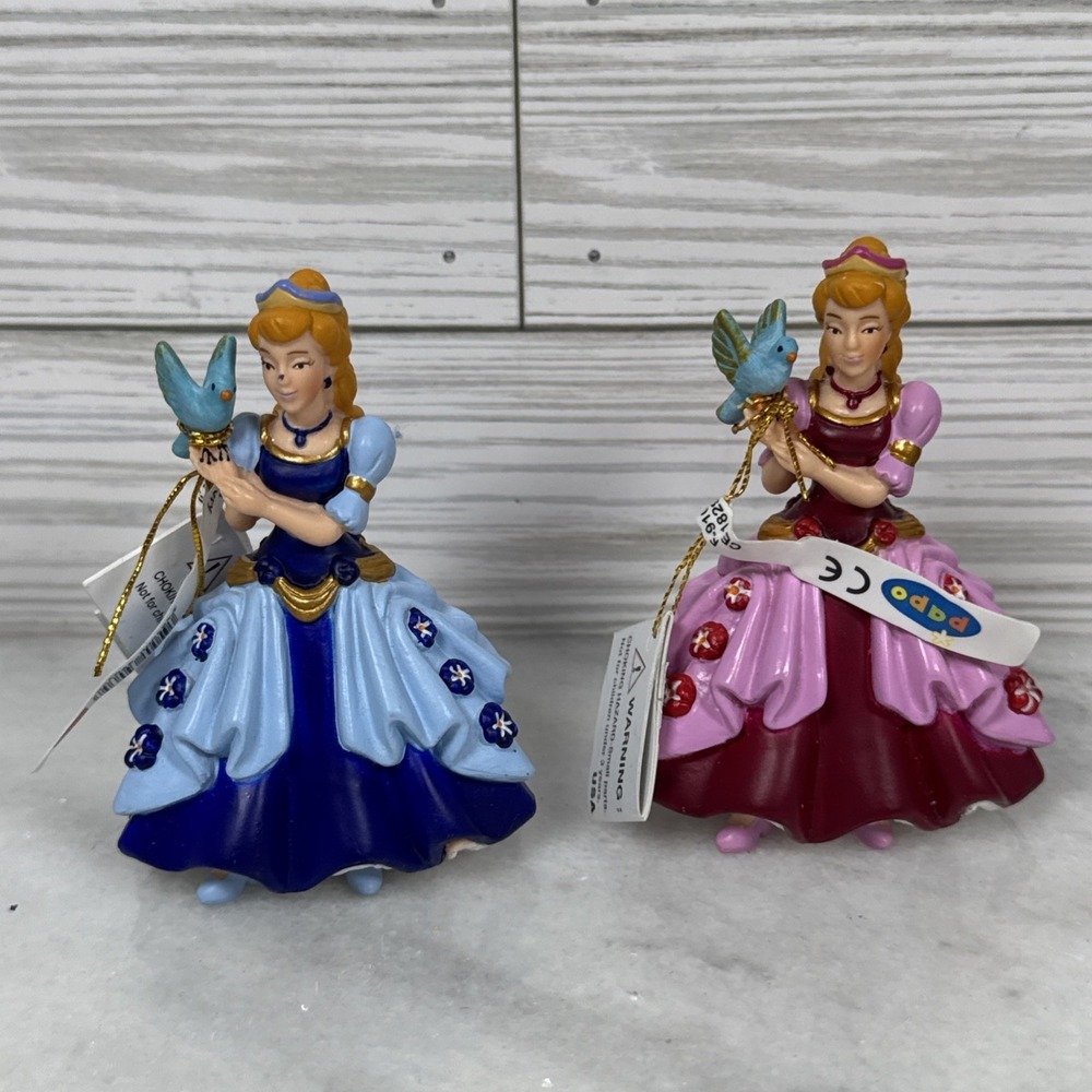 Papo Figurines Dancing Princess Lot of 2 PVC Cake Toppers